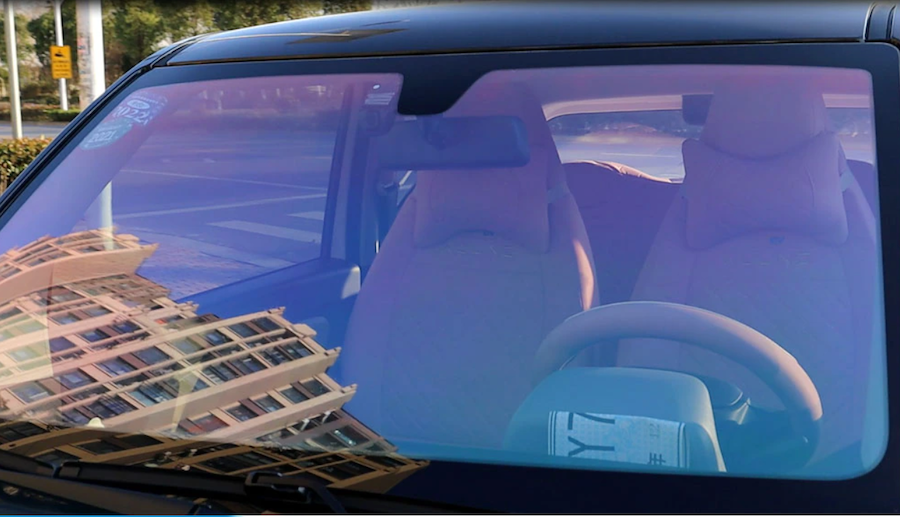 Customized Purple Compact Car Window Windshield Squeegee 8inch